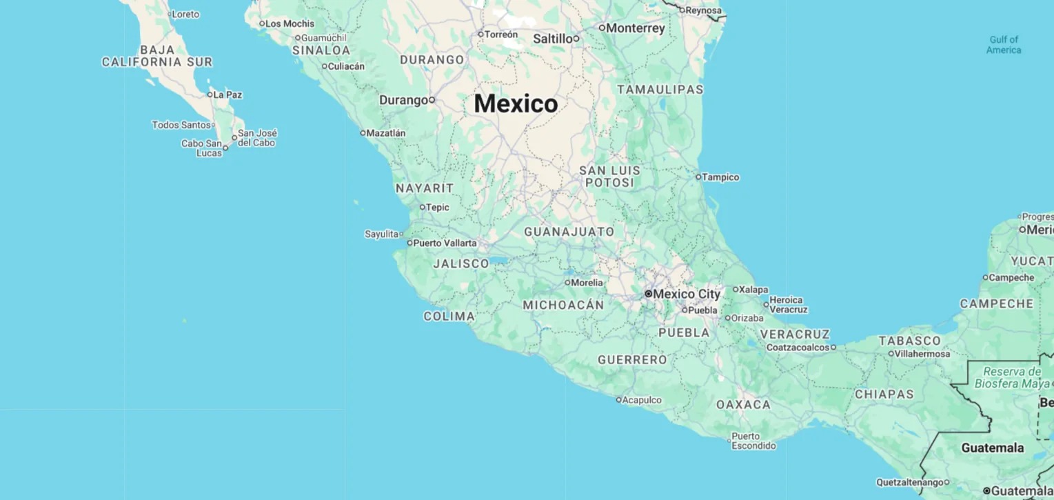 Mapa de cobertura